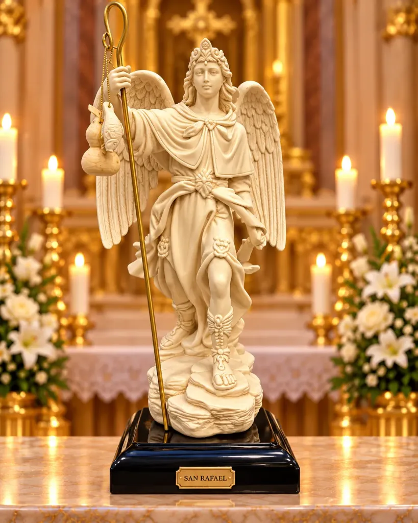 FIGURA DE RESINA SAN RAFAEL | Lamur.mx